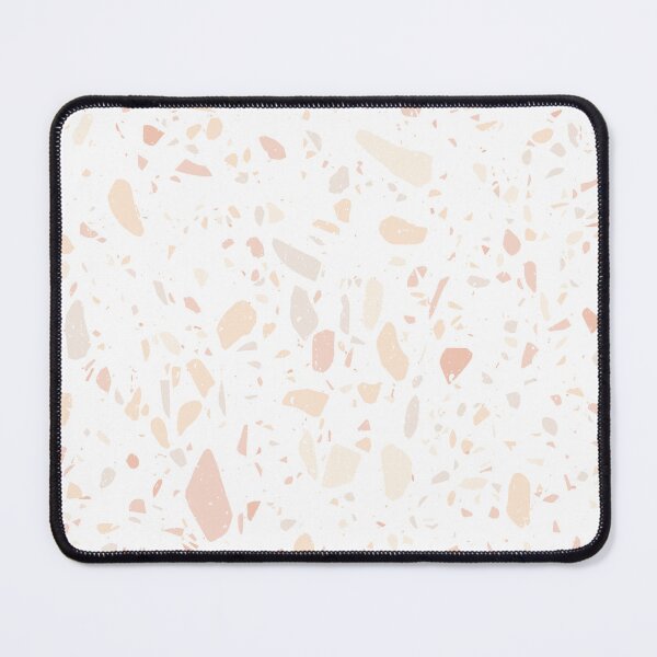 Artikelvorschau, Terrazzo-Muster in Weiß und Rosa entworfen und verkauft von thesnowwhyte.