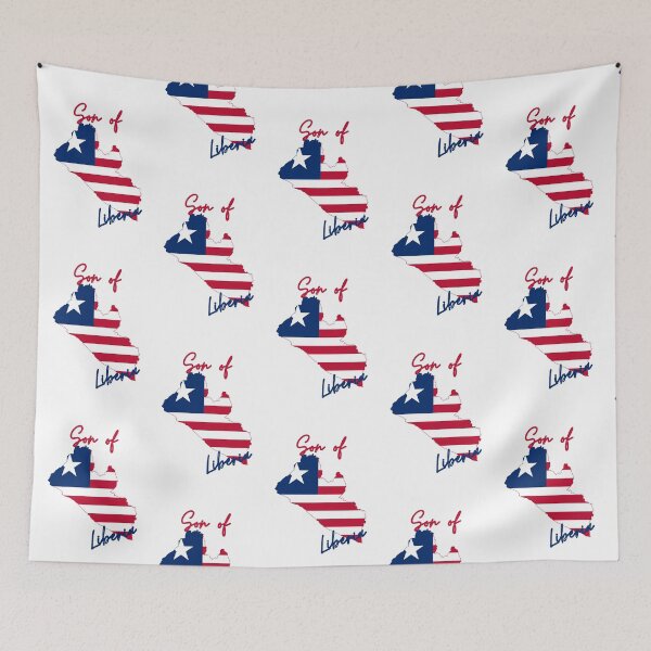 Item preview, Son of Liberia Map Flag designed and sold by NovawayDirect.