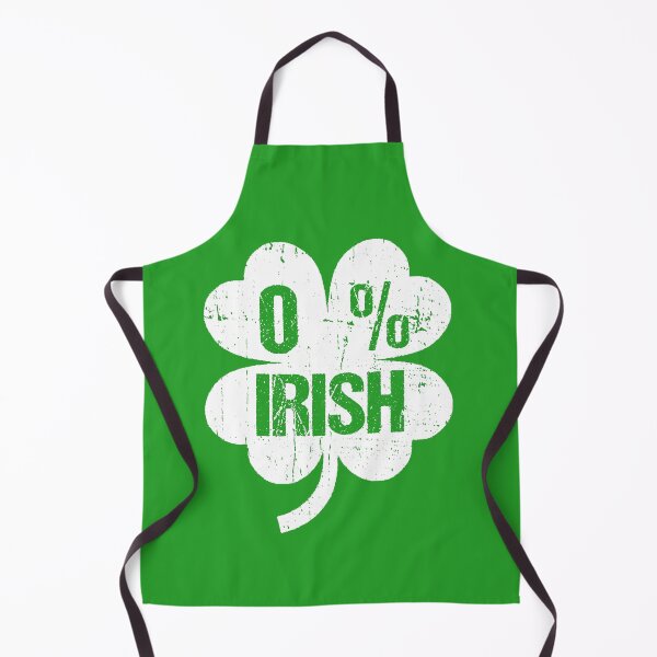 Item preview, Funny St Patricks Day Quote: 0% Irish, vintage Irish Shamrock  designed and sold by AMINE  ★★★★★.
