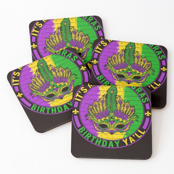 Item preview, Mardi Gras Birthday Y'all New Orleans Women NOLA Fat Tuesday designed and sold by JanetDonohoe.