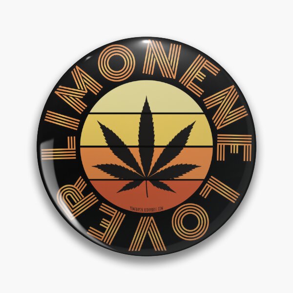Item preview, Retro Vintage Sunset Orange Pot leaf-Limonene lover designed and sold by YomeHayin.
