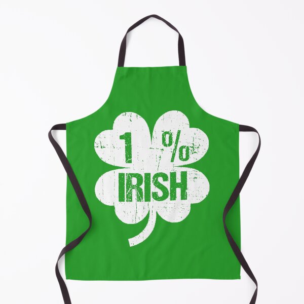 Item preview, Funny St Patricks Day Quote: 1% Irish, vintage Irish Shamrock  designed and sold by AMINE  ★★★★★.