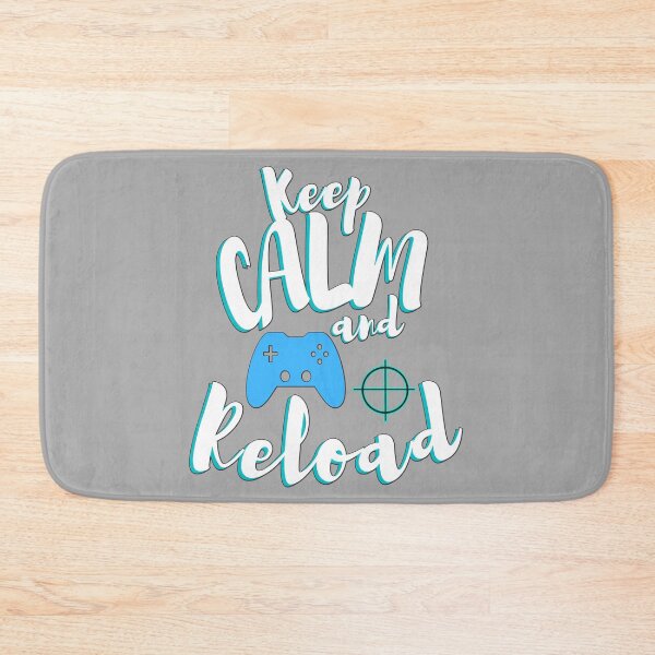 Item preview, Keep calm and reload with controller. Funny, gaming meme. designed and sold by AEROSPACE-IND.