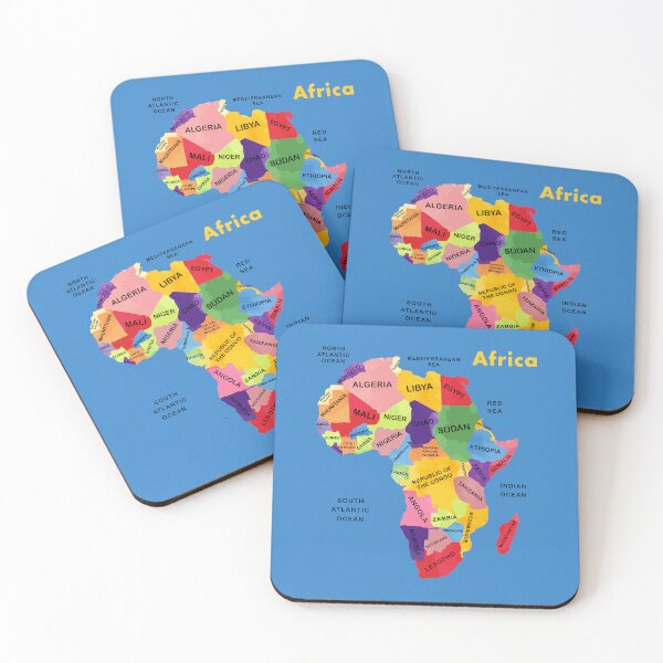 Item preview, Africa Map watercolor Artwork designed and sold by LIRAZ ZIV.