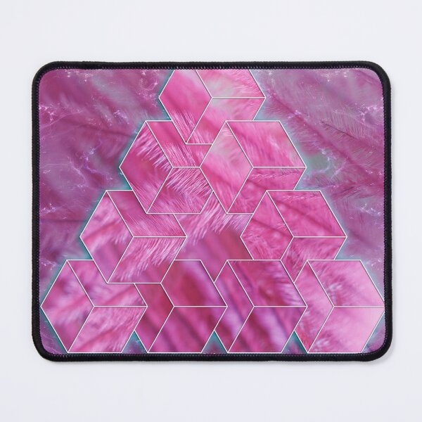 Item preview, Pink feather Penrose Triangle designed and sold by KreaKat.