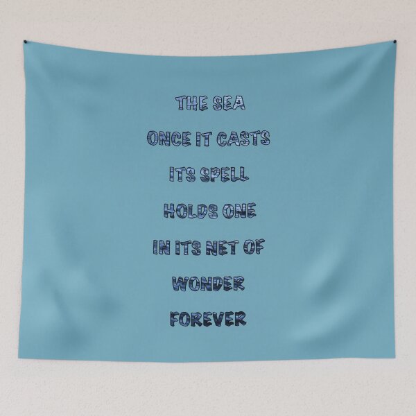 Item preview, The sea, once it casts its spell, holds one in its net of wonder forever designed and sold by Acid-Rain.