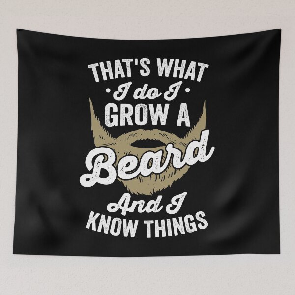 Item preview, That's What I Do I Grow A Beard And I Know Things Shirt, Beard Shirt, Bearded Shirt, Bearded Man Shirt, Bearded Dad Shirt, No Shave Shirt designed and sold by aymob.