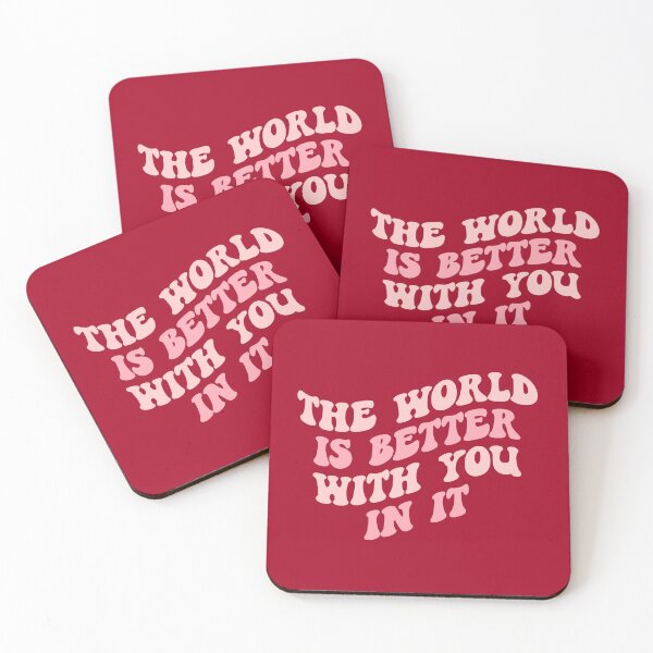 Item preview, Preppy Room Decor -	The world is better with you in it designed and sold by Shop Your Aesthetic.
