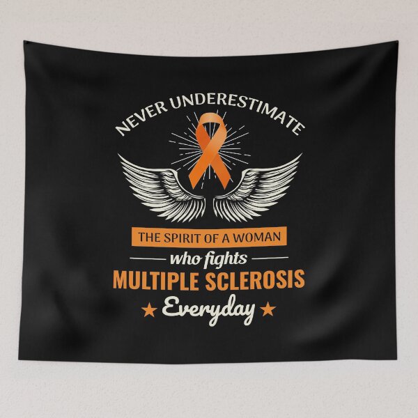 Item preview, Multiple Sclerosis Awareness Month Orange Ribbon designed and sold by CuteDesigns1.