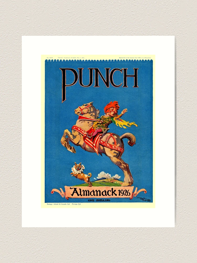 ビンテージ広告ポスター 印刷紙(1929年PUNCH’S ALMAIYACK本) farp,medium,wall_texture,