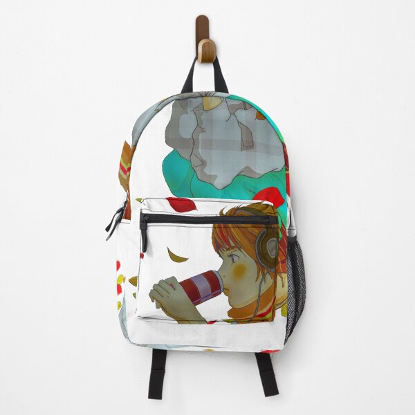 Item preview, Japanese Man Squatting, Listening to Headphones and Drinking with Leaves Blowing designed and sold by RyanCaudell.