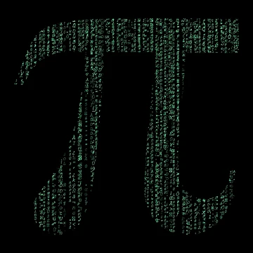 Artwork thumbnail, Pi Math Abstract Numbers I Pi Day by Amazing Designs