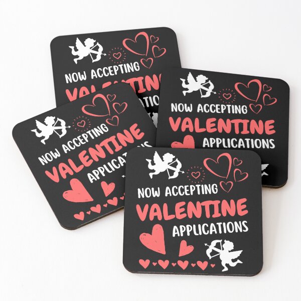 Item preview, Now Accepting Valentine Applications, Funny Valentines designed and sold by Coralgb.