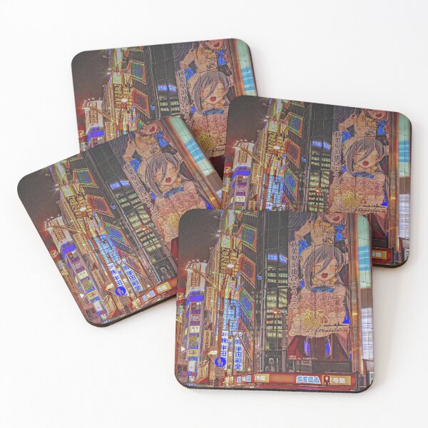 Item preview, Japanese City Streets and Buildings with Vibrant Colors designed and sold by RyanCaudell.
