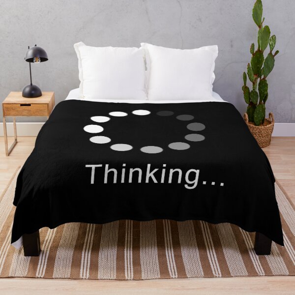 Item preview, Thinking - Loading Icon Funny Quotes designed and sold by anjanaartz.