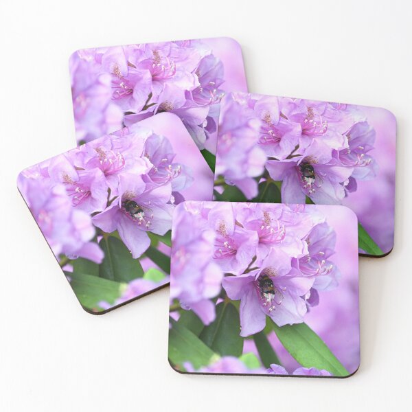 Item preview, garden with hydrangea flower and bee in springtime designed and sold by goceris.