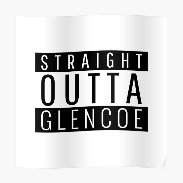 Straight Outta Glencoe Illinois Glencoe IL Poster
