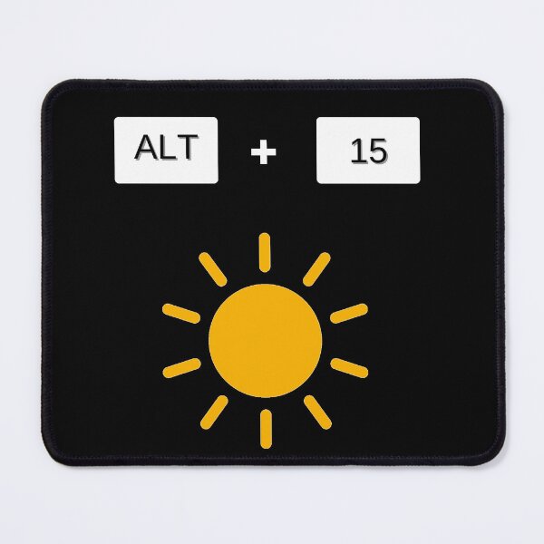 Item preview, sun altcodes designed and sold by EnjoyLifeMerch.