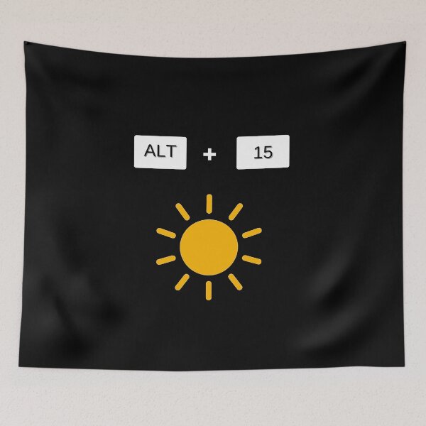Item preview, sun altcodes designed and sold by EnjoyLifeMerch.