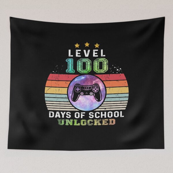 Item preview, Level 100 Days Of School Unlocked Completed Gamer For Kids and Boys designed and sold by stareongroup.
