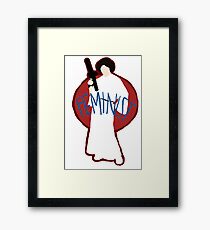 Princess Leia - Space Feminist Framed Print