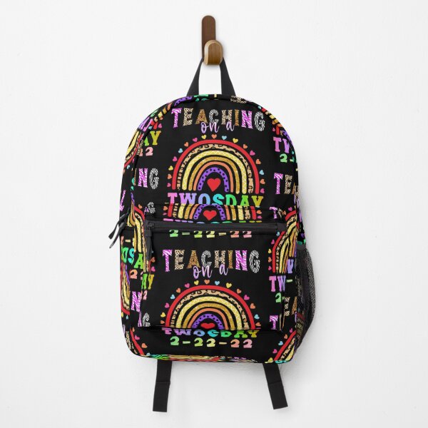Item preview, Teaching On A Twosday 2-22-22 22nd February 2022 Leopard Rainbow Print designed and sold by stareongroup.