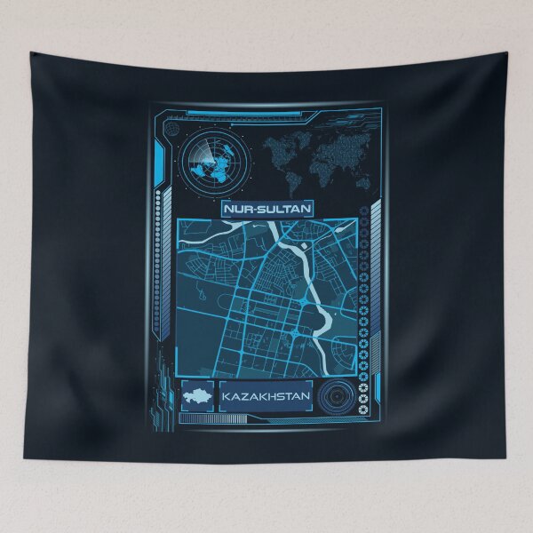 Item preview, NUR-SULTAN Map Kazakhstan designed and sold by hatimelhag.