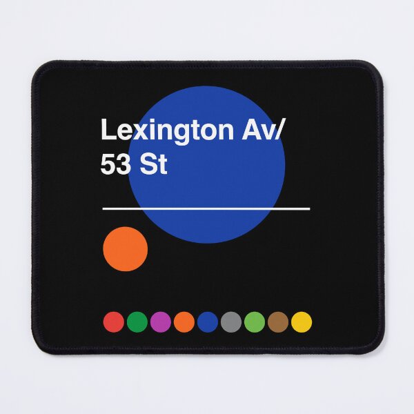 Item preview, Lexington Avenue 53rd Street Manhattan New York Subway designed and sold by ClickForMore.