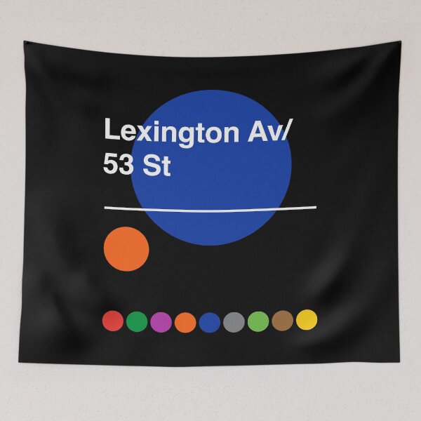 Item preview, Lexington Avenue 53rd Street Manhattan New York Subway designed and sold by ClickForMore.