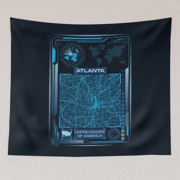 Item preview, Atlanta Map USA designed and sold by hatimelhag.