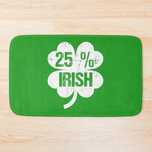Item preview, Funny St Patricks Day Quote: 25% Irish, vintage Irish Shamrock designed and sold by AMINE ★★★★★.