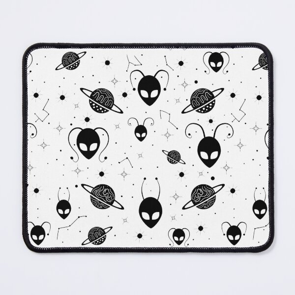 Item preview, Unique Interesting Cosmic Aliens, Planets And Stars Pattern - White designed and sold by lipemo.
