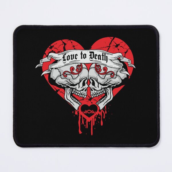 Item preview, valentine skull with heart, grunge vintage design designed and sold by amid999.