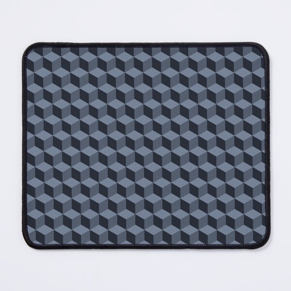Item preview, Black abstract cube shape pattern hexagon designed and sold by philbraxton.