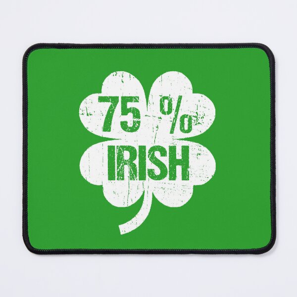 Item preview, Funny St Patricks Day Quote: 75% Irish, vintage Irish Shamrock designed and sold by AMINE ★★★★★.