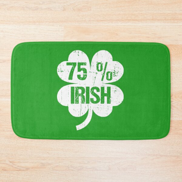 Item preview, Funny St Patricks Day Quote: 75% Irish, vintage Irish Shamrock  designed and sold by AMINE  ★★★★★.