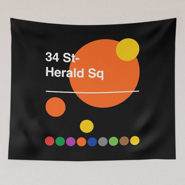 Item preview, 34th Street Herald Square Manhattan New York Subway designed and sold by ClickForMore.