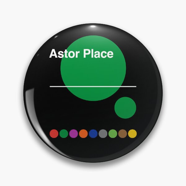 Item preview, Astor Place Downtown Manhattan New York Subway designed and sold by ClickForMore.