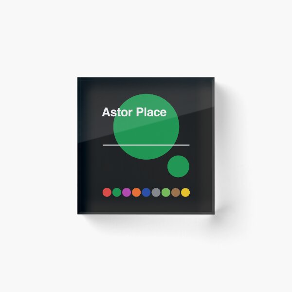 Item preview, Astor Place Downtown Manhattan New York Subway designed and sold by ClickForMore.
