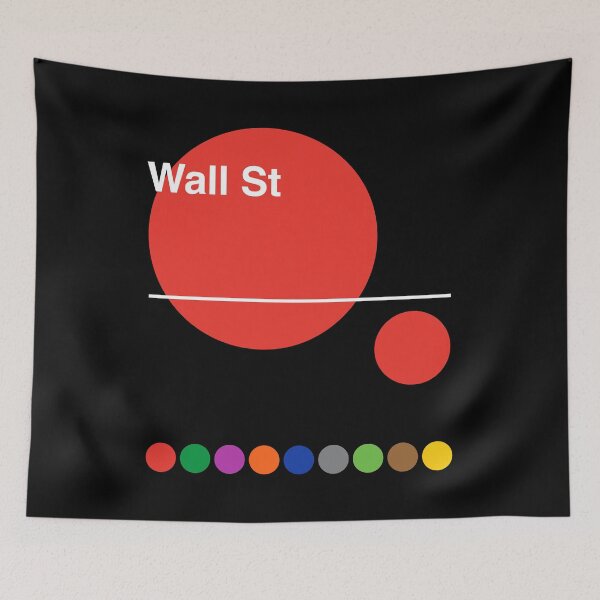 Item preview, Wall Street FiDi Financial District Manhattan New York Subway designed and sold by ClickForMore.
