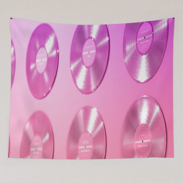 Item preview, Preppy Room Decor -	Vinyl Records Pink designed and sold by Shop Your Aesthetic.