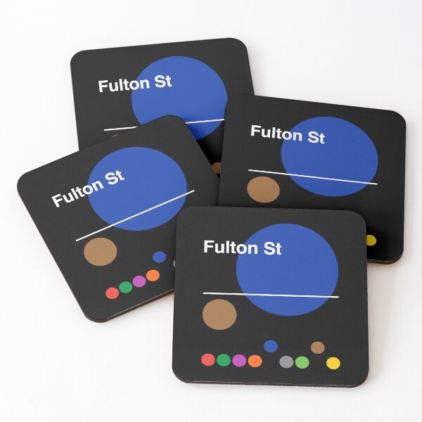 Item preview, Fulton Street FiDi South Street Seaport Manhattan New York Subway designed and sold by ClickForMore.