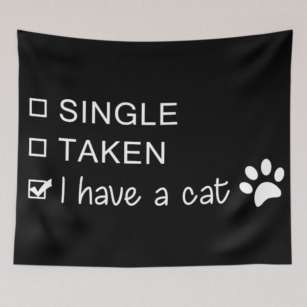 Item preview, Funny Single Quote Design For Cat lovers designed and sold by anjanaartz.