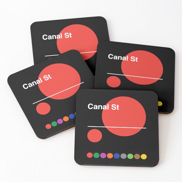 Item preview, Canal Street Red Line TriBeCa Manhattan New York Subway designed and sold by ClickForMore.