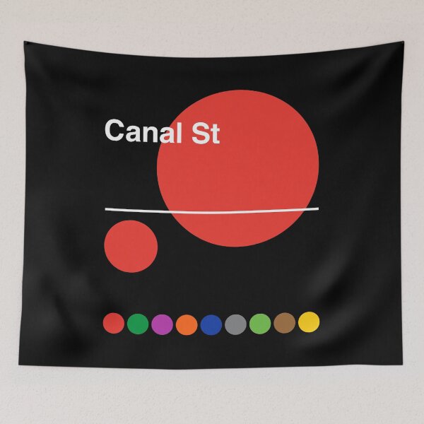 Item preview, Canal Street Red Line TriBeCa Manhattan New York Subway designed and sold by ClickForMore.