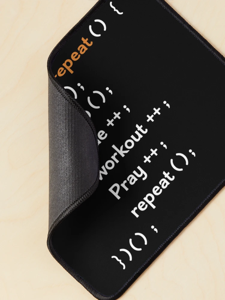 Thumbnail 2 of 5, Mouse Pad, Funny Computer Science coding Eat Sleep Code / funny coding function / coding gift idea / increment and progress coding idea designed and sold by anodyle.