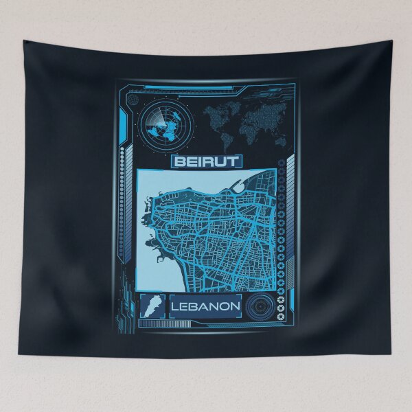 Item preview, Beirut Map Lebanon designed and sold by hatimelhag.