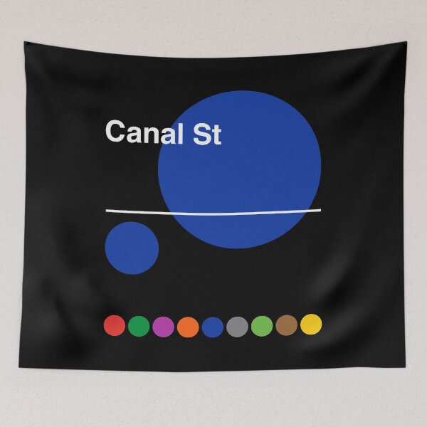 Item preview, Canal Street Blue Line SoHo Manhattan New York Subway designed and sold by ClickForMore.