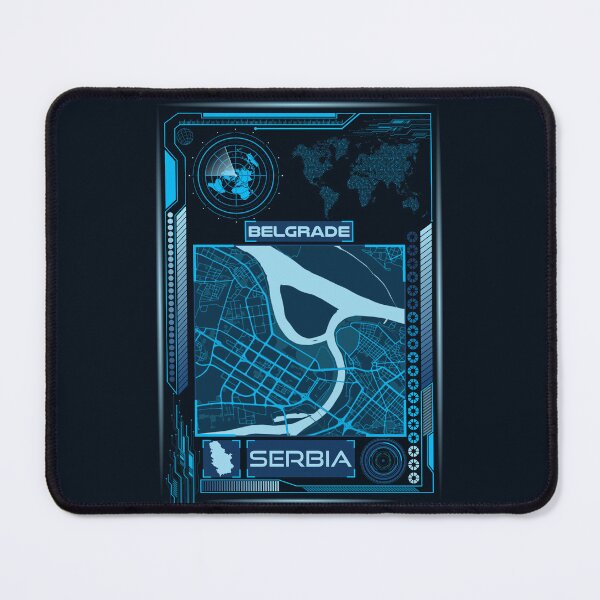 Item preview, Belgrade Map Serbia designed and sold by hatimelhag.