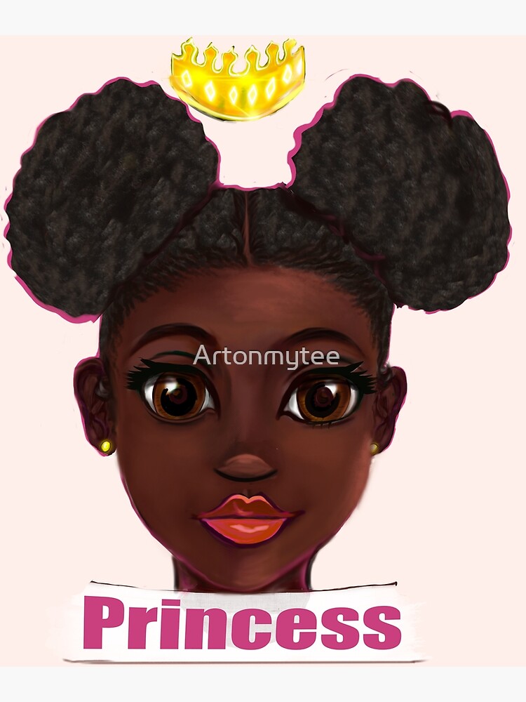 The best Gifts for black girls 2022 Three princesses ! beautiful black and  white girl princesses Sticker for Sale by Artonmytee